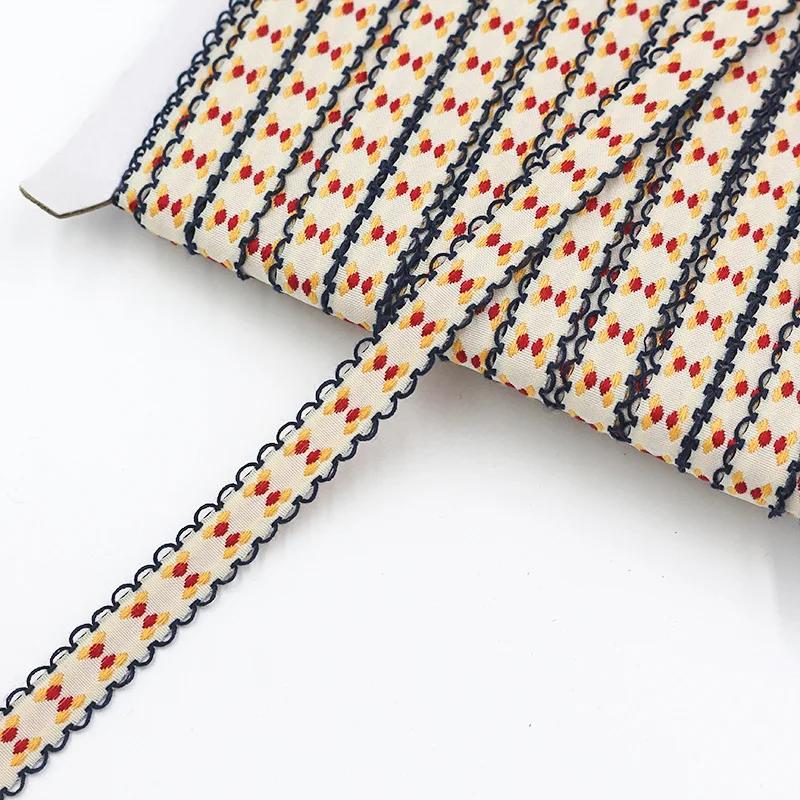 

5yards 12mm 20mm Embroidery Lace Ribbon Picot Edge Jacquard Ribbon for Clothing Sewing DIY Hair Bows Hat Decor Craft Accessories 5yards