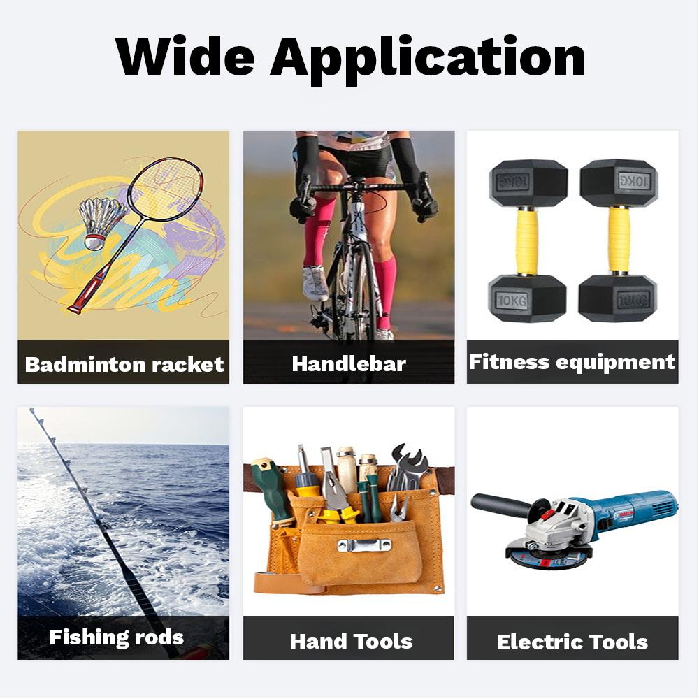 Tennis Racket Wrap Grip Rubber Pre-cut Non-slip, Sweat-absorbing Hand Tape Badminton Pickleball Comfortable Cushion Grip