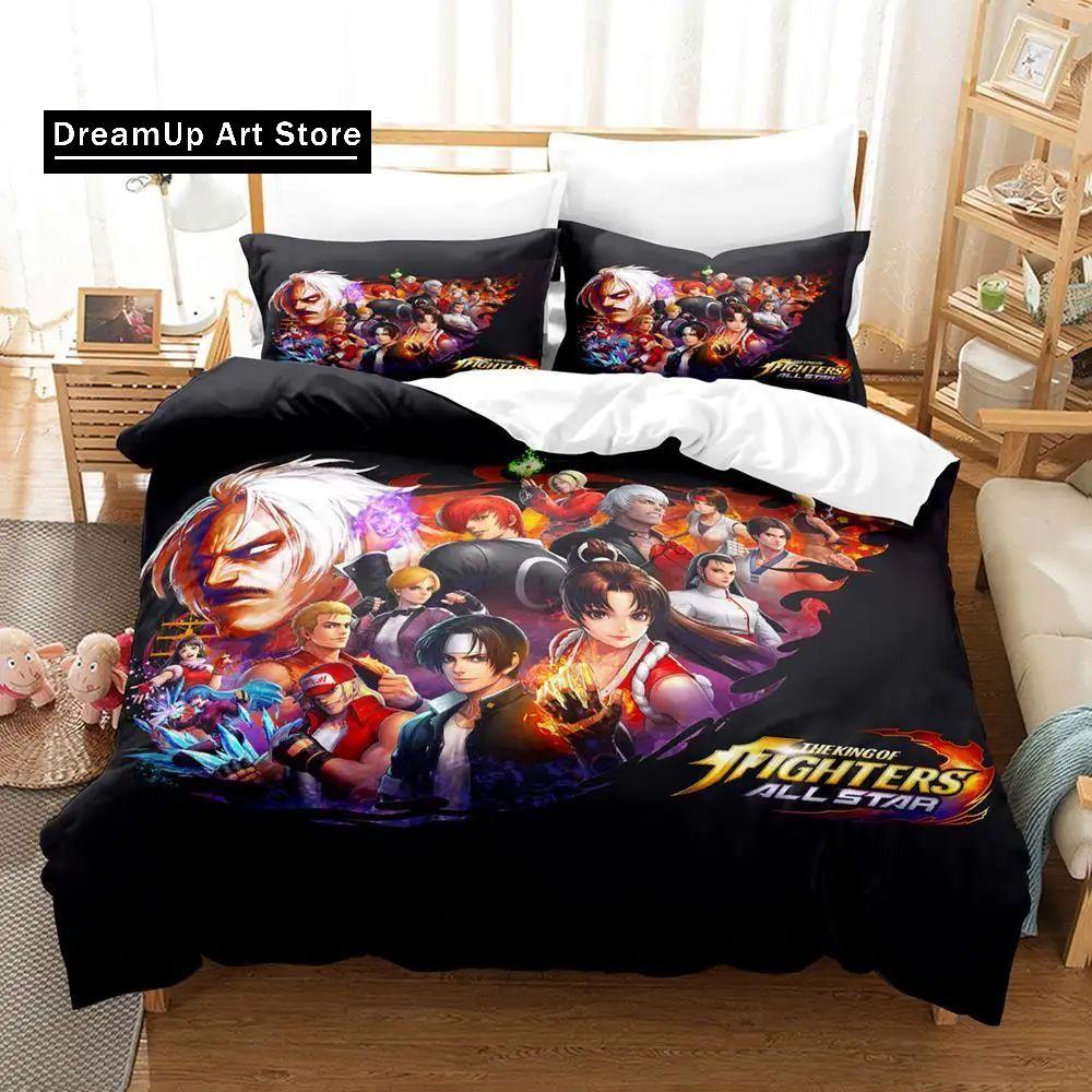 3d Printing Anime The King Of Fighter Bedding Set Boys Girls Twin Queen Size Duvet Cover Pillowcase Bed Kids Adult Home Textile