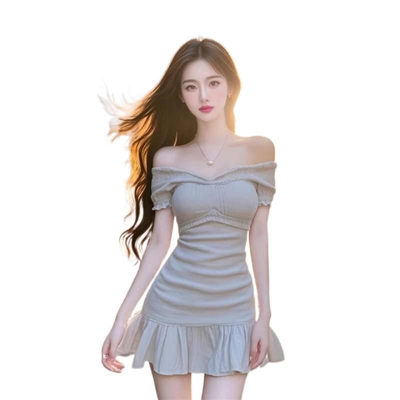 2026 Slim-Fit Pure Desire Off-Shoulder Moonlight Dress