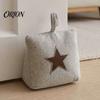 Anti-slip Door Holder Fabric Weighted Stopper, Decorative Interior Stop with Handle, Portable Anti-collision Non-slip Floor Stopper for Home, Office,