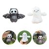 Fun Cartoon Halloween Skeleton Bat Plush Doll Pendant Keychain Creative Cute Bag Pendants Backpack Decor Accessories