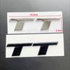 3D ABS Chrome Black TT Logo Letters Car Trunk Emblem Badge Decal For  nlux7 TT RS MK1 8N 8J MK3 8S MK2 TT Sticker Accessories