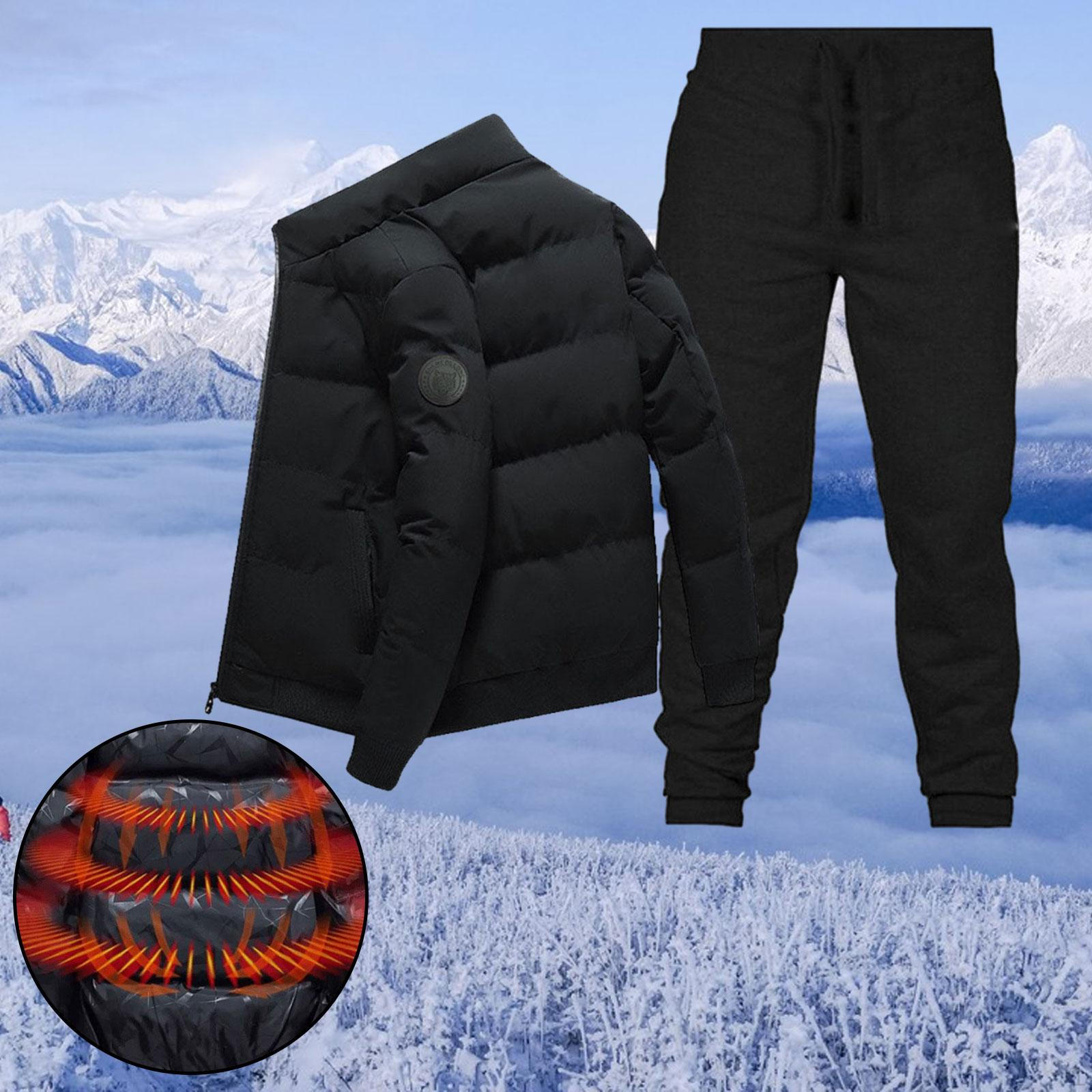 

Спортивный костюм Теплая одежда Зимняя спортивная одежда для походов на открытом воздухе Черный S