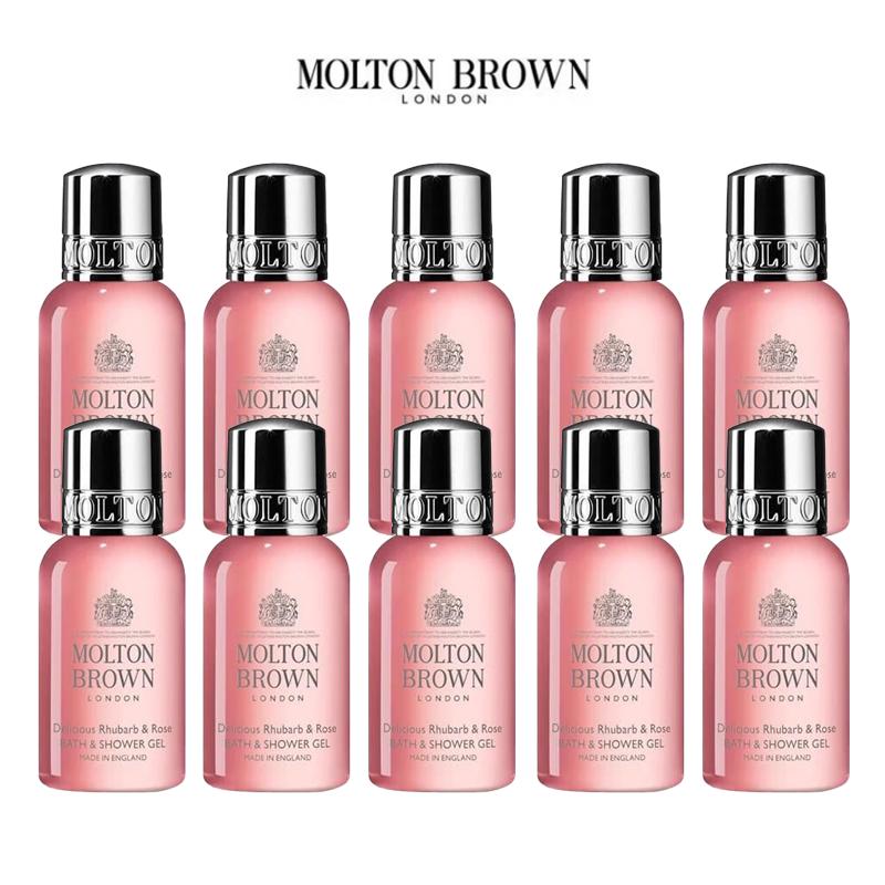 Molton Brown Rhubarb & Rose Bath & Shower Gel Set