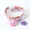 Puppy Collars Soft Cat Accessories Multicolor Adjustable Marguerite Flower Cat Collar for Pet