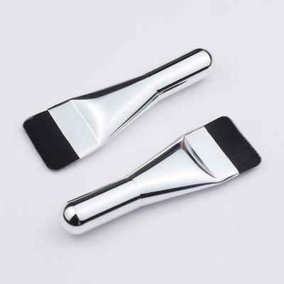 Flat Head Thin And Light Soft Bristle Foundation Brush Mini Short Handle Makeup Brush Face Contour Brush Flat Contour Brush