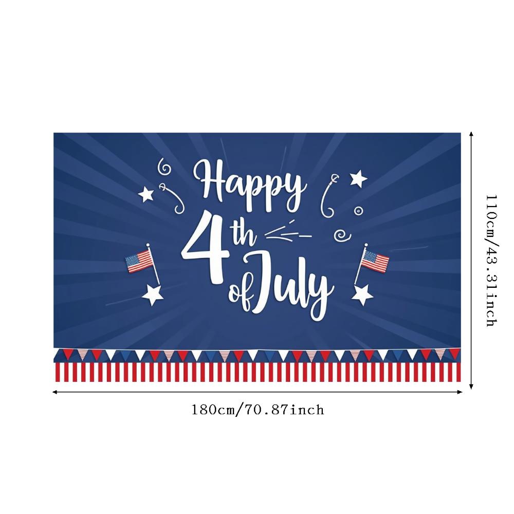 Flag Design American Flag Decor Star Patterns Independence Day Banner Vibrant Colors Decorative Bunting Party Banner
