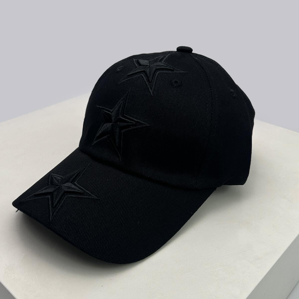 

New Unisex Stereoscopic Stars Letter Embroidery Baseball Hats Sunshade Hip Hop Versatile Personal Peaked Caps Fashion Distress 52-60cm