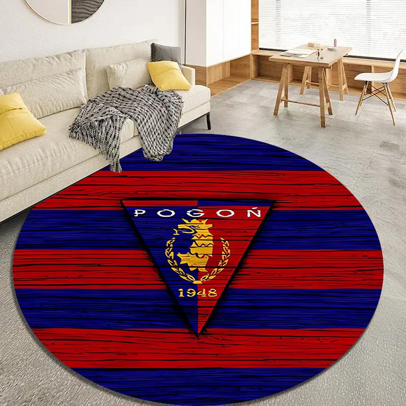 

Mks Pogoń Szczecin Cool Round Area Rug,Carpet Rug for Living Room Bedroom Sofa Playroom Decor,Non-slip Floor Mat Q0026 80cmx80cm