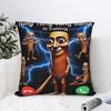 Pillow Case Tung Tung Tung Sahur Is Calling Funny Brainrot Print Pillow Cover For Chair Sofa Home Decor Vintage Pillowcases