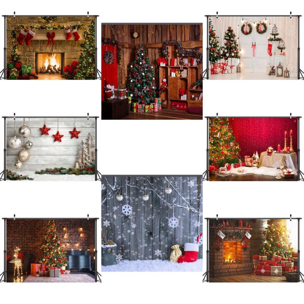 Photo Christmas Photography Props Background Cloth Vinyl Backdrop Xmas Studio