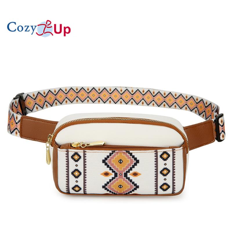 

Нагрудная сумка Многофункциональная повседневная сумка через плечо в богемном этническом стиле Сумка-мессенджер 20x11x7cm бежевый