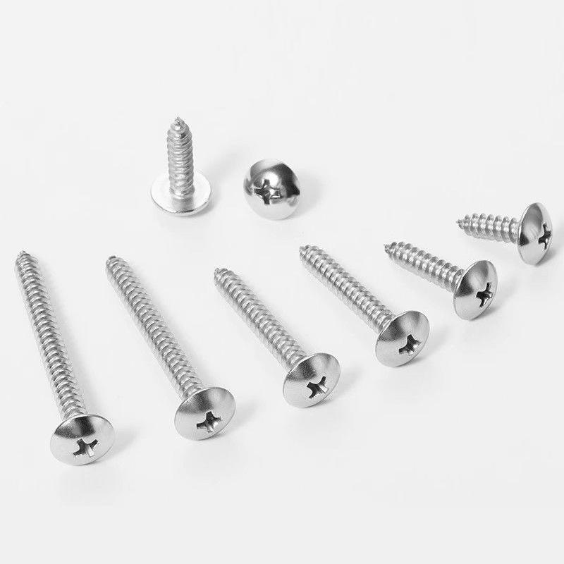 AoZhan 304 Nerezové samořezné šrouby s hřibovou hlavou (Plochá hlava, M2.9-M4.8)