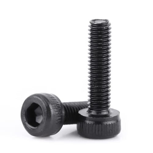 Hilitand M3 Hex Socket Head Bolt and Nut Kit, 4/5/6/8/10/12/16/20/25mm, 12.9 Strength Alloy Steel, 280 Pieces, Black, DIN912