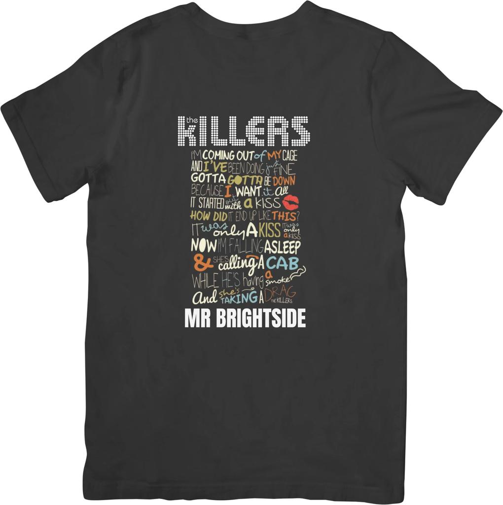 The Killers Music Unisex Fit for Men & Women Quality Cotton T-Shirt Black