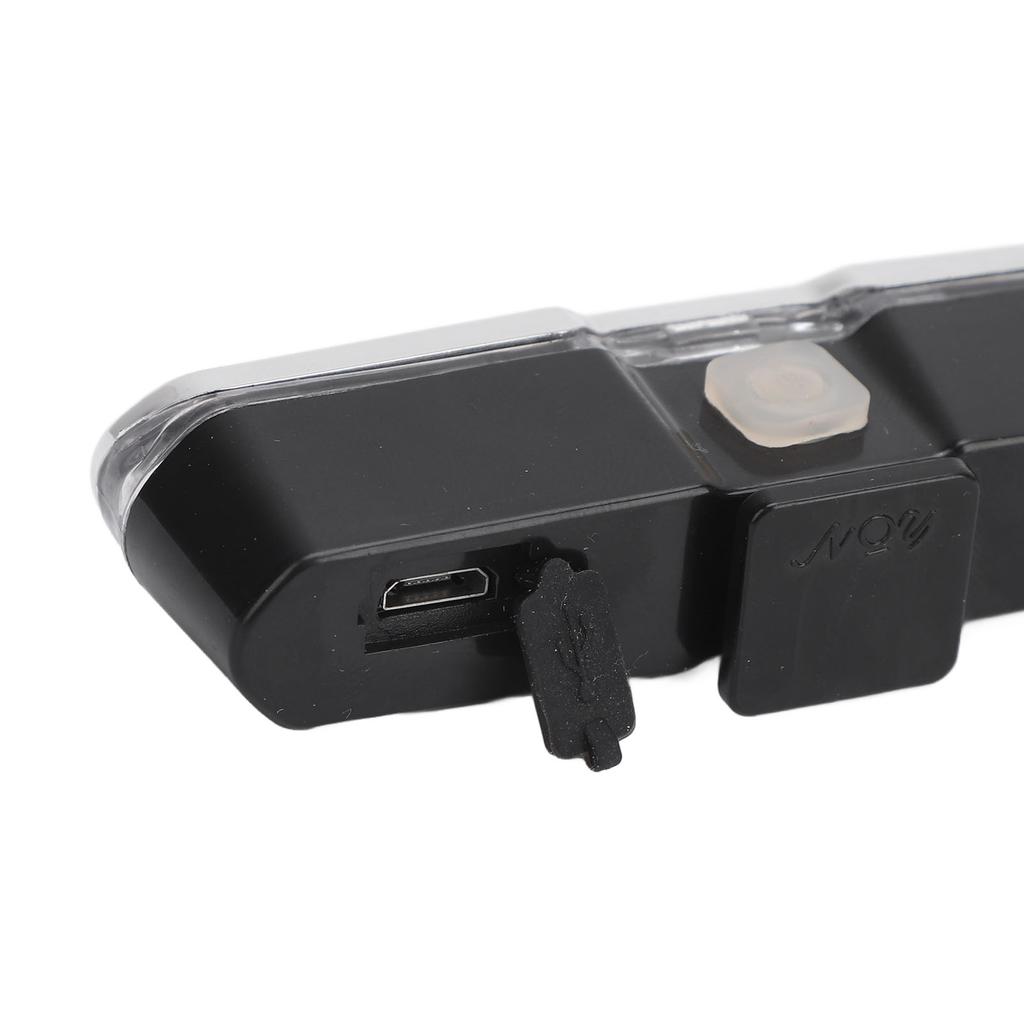 Światło tylne roweru LED ładowane przez USB, ostrzegawcze, zwiększające bezpieczeństwo, tylne światło rowerowe z paskiem mocującym do jazdy nocnej