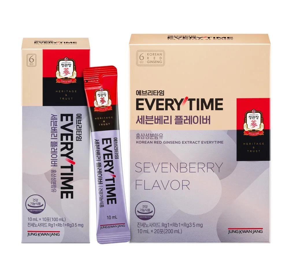 Jung Kwan Jang Korean Red Ginseng Extract Everytime Sevenberry Flavor (10ml*20 Sticks) (20-day supply)
