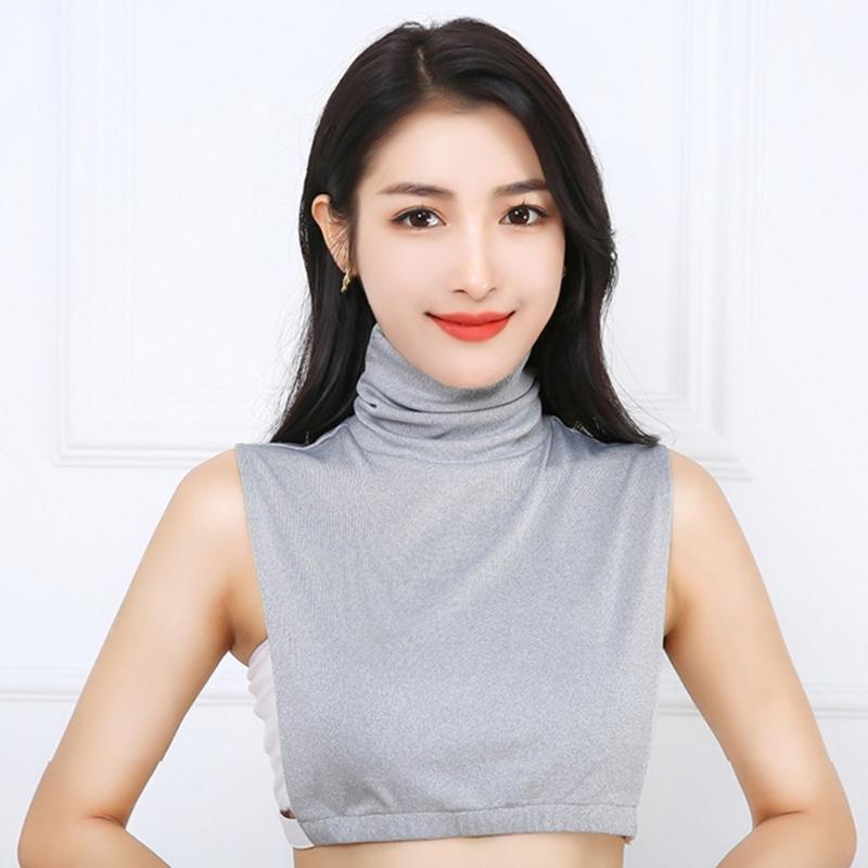 Weich und Bequem Damen Half Top Kragen Eleganter Nackenwärmer für Alle Jahreszeiten Trendiger Damenkragen Rollkragen