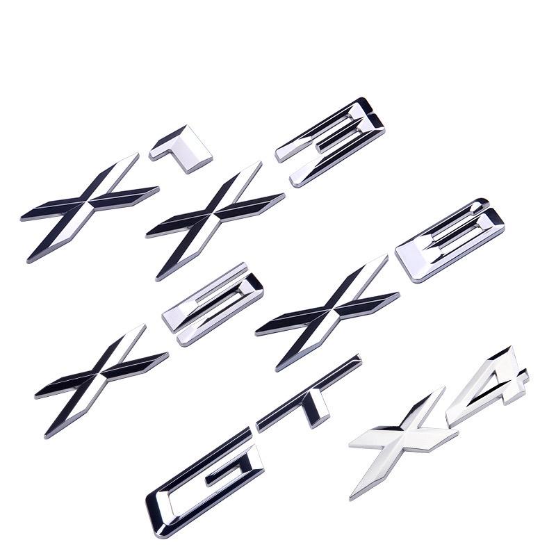 3D ABS For BMW New X1 X2 X3 X4 X5 X6 X7 GT Logo Letter Rear Trunk Emblem Badge Car Sticker Decals Car Styling Accessories Yk2