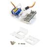 1PC Clear Plastic Mounting Bracket for SG90 MicroServo Clear Plastic Mounting Bracket for SG90 MicroServo