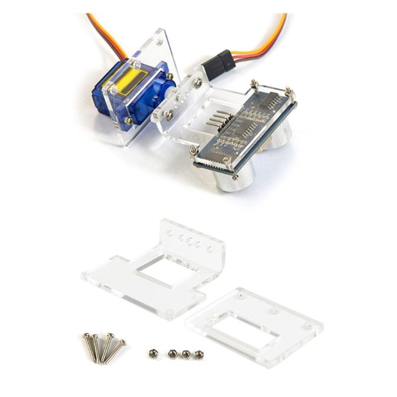 1PC Clear Plastic Mounting Bracket for SG90 MicroServo Clear Plastic Mounting Bracket for SG90 MicroServo