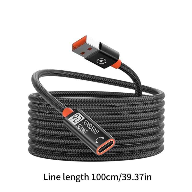Charging Cable 5Gbps Data Transfer Extension Cord USB to Type C Cord for 15 14 13 12 S20 S20+ Phone Tablet