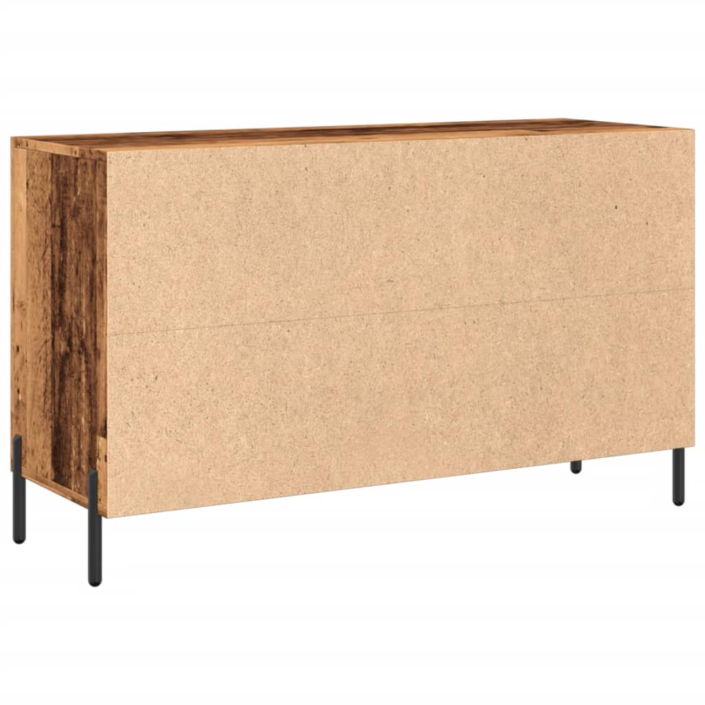 Vidaxl Chest of Drawers, Old Wood, 100X36X60 Cm, Wood-Based Material