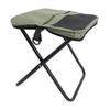 Portable Foldable Stool with Shoulder Strap Outdoor Foldable Stool for Mountaineering and Hiking Green Large Size