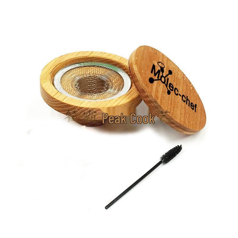 Molec-Chef Oak Cocktail Smoker with Aromatherapy Wood Cover