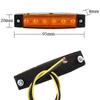 2PCS 6LED Truck Side Lights Cars Trailers LED Light Side Marker Clearance Lamp 12V/24V RV Front Rear Signal Trucks Lamp