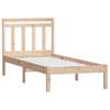 Solid Wood Bed Frame 75x190 Cm