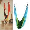 Aerial   Fitness Hanging Grip Inversion Trapeze Swing Sling Hammock(Blue Green)