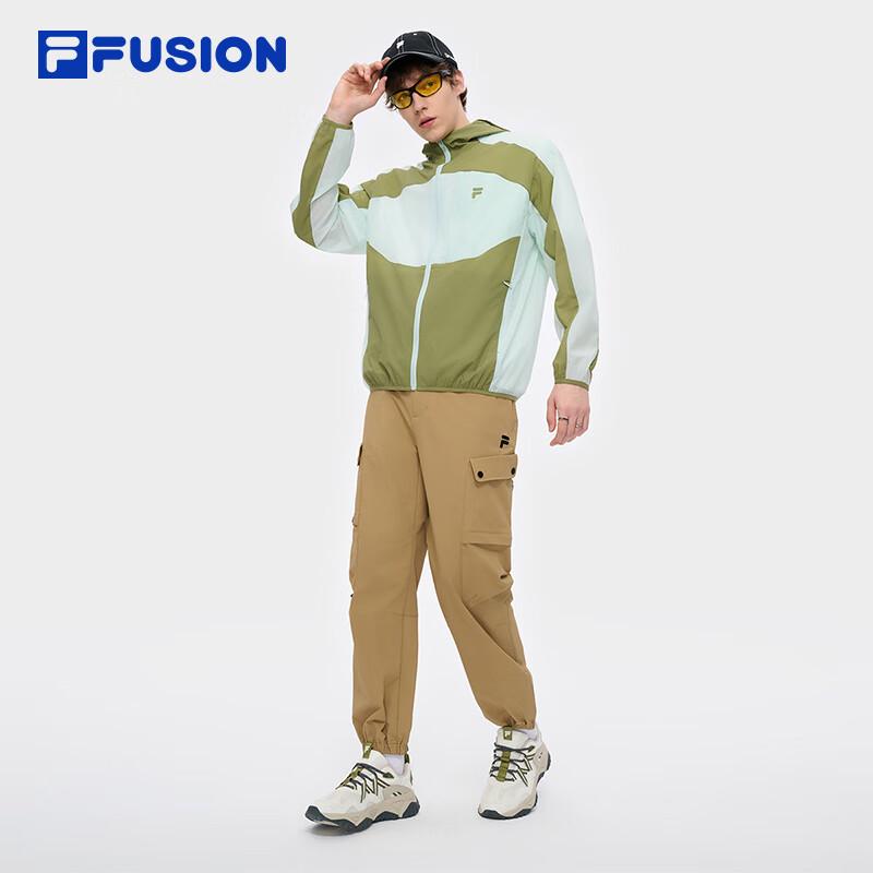 FILAFUSION Men's Color-Blocked Hooded Woven Jacket