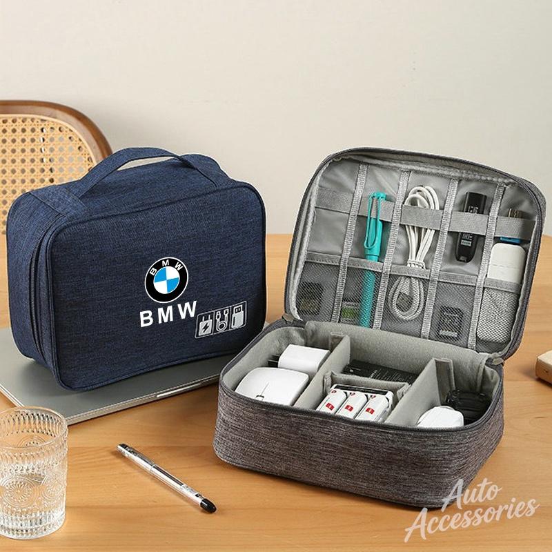 Car Multifunction Storage Bag Zipper Separate Storage Travel Bag For BMW E46 E90 E60 F10 E39 F30 E36 F20 E87 E90 E70 E91 Sticker