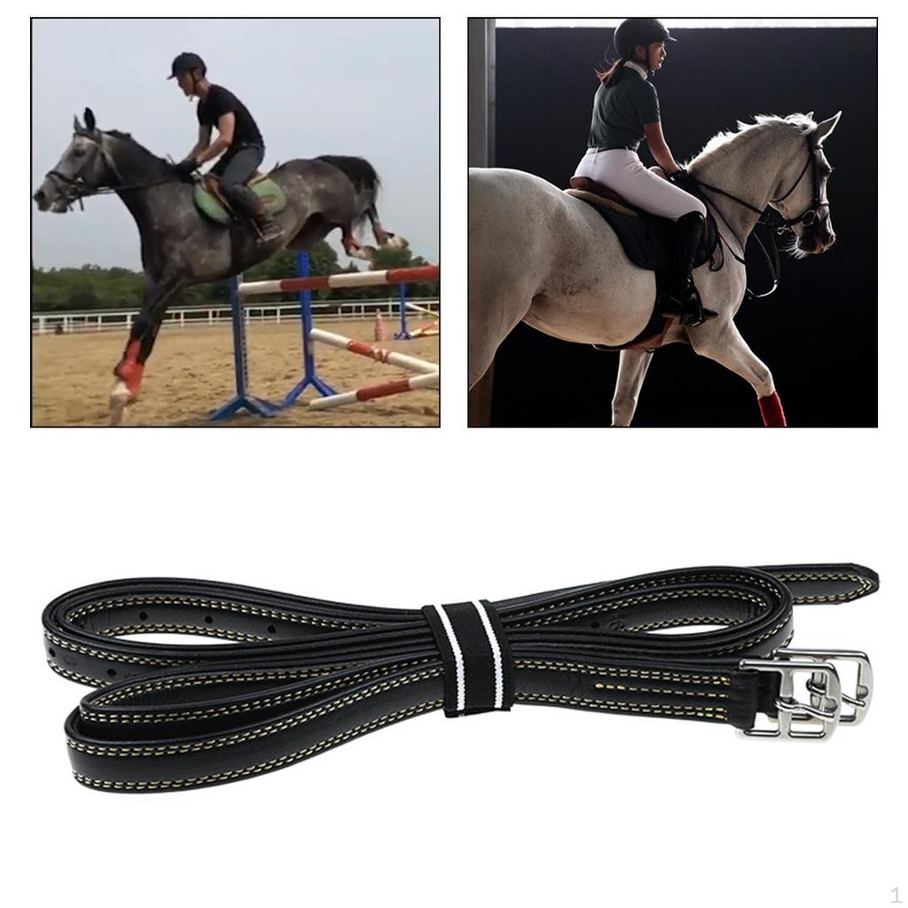 2 kusy anglických třmenů jezdecké vybavení s přezkami z nerezové oceli