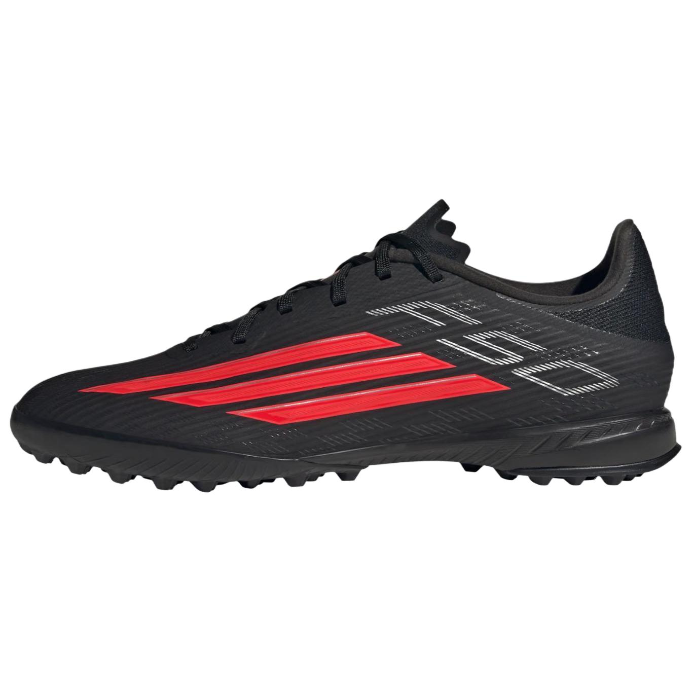 

Adidas F50 League Soft And Comfortable Support Soccer Shoes Unisex Black Red JR8977 43⅓
