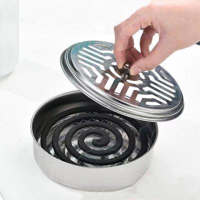 Incense Holder Mosquito Coil Tray Holder For Household With Lid Outdoor Repellents Mosquito Coil Box For Living Room And Bedroom