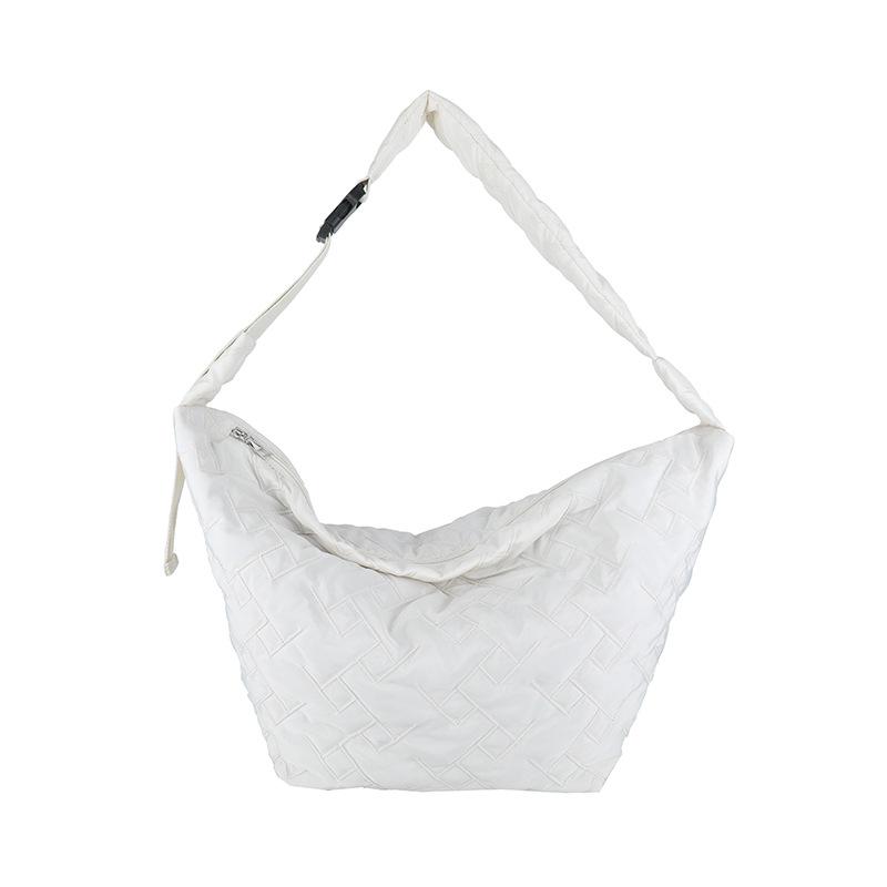 Výklenková taška přes jedno rameno, péřová taška, velkokapacitní kosočtvercová taška na knedlíky, lehká vodotěsná taška z měkké látky