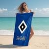 Personalized "Juventus FC Logo Art" Beach Towel Microfiber Beach Towel Thin Absorbent for Beach Swimming Yoga Bath Sports. 0910121