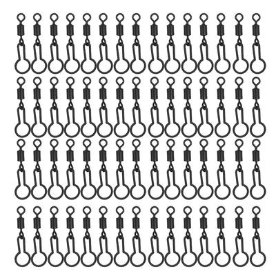 60 stücke 2,8 cm/1,1 in Karpfen Angeln Wirbel für Anschluss PVA Mesh Tasche Angeln Zubehör Terminal