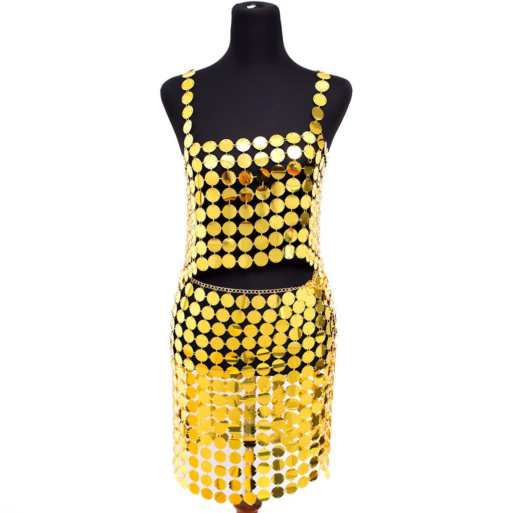 Creative Vest Sequins Hollow Street Shot Fashion Bikini Clothing Sexy Nightclub Hipster Fringed Body Chain