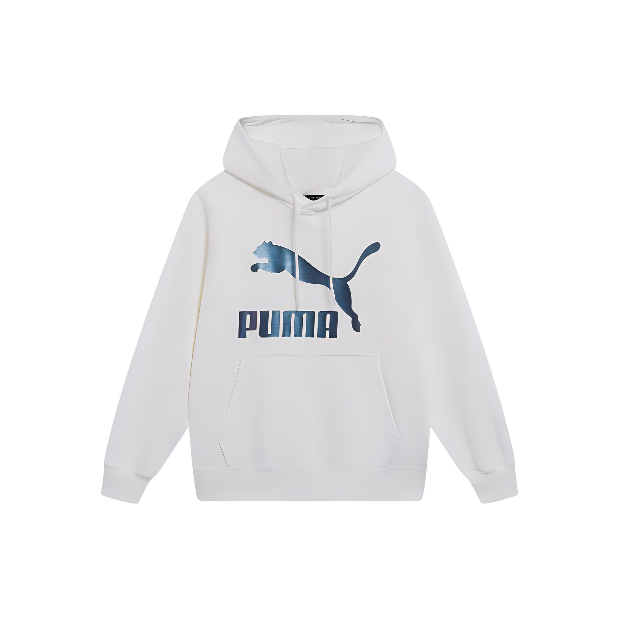 

Худи PUMA Classics Metallic Logo Hoodie Unisex Tops Белый 535341-02 XS