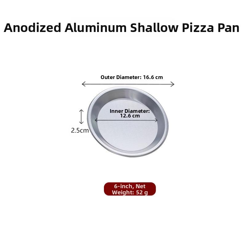 

Anodized Aluminum Pizza Pan Set 5 to 12 Inch Deep and Shallow Round Baking Pans for Even Heat Conductivity and Easy Cleanup