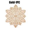 Holiday Snowflake Table Mats Christmas Vinyl Place Mats for Dining Table Wedding Decorative Kitchen Table Mats