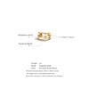 Yhpup Bague Ouverte Creuse en Métal Fleur Coquillage Naturel Acier Inoxydable Plaqué Or 18K Bijoux Sucrés Populaires