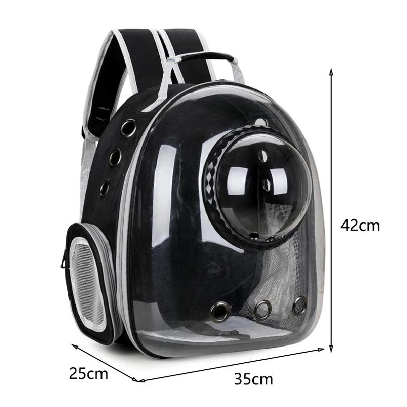 Haustier-Katzen-Tragetasche, Weltraum-Haustier-Rucksäcke, atmungsaktiv, tragbar, transparent, Rucksack, Transporttasche für Welpen, Hunde, Weltraumkapsel-Taschen