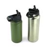 American-Style Large Capacity Stainless Steel Thermos - Portable Outdoor Sports Water Bottle
