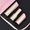 10pcs Round Empty Lipstick Tube Lip Balm Refillable Shell Container DIY Case Pink and Gold Gradient