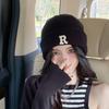 Popular Letter Beanie Hat for Female Y2K Girl Winter Autumn Thick Crochet Hat Soft Breathable Women Casual Skull Cap